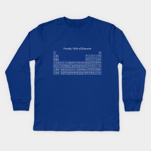 Periodic Table of Elements Kids Long Sleeve T-Shirt